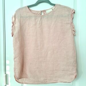 Cynthia Rowley Linen Sleeveless Blouse